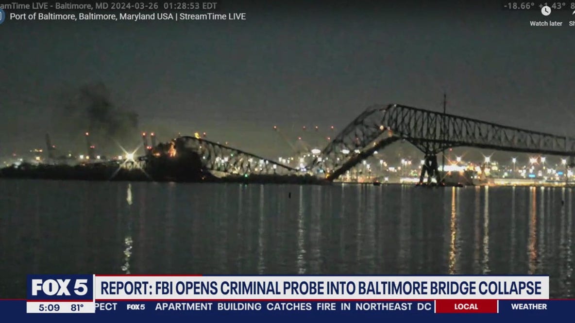 FBI opens investigation into Baltimore bridge collapse